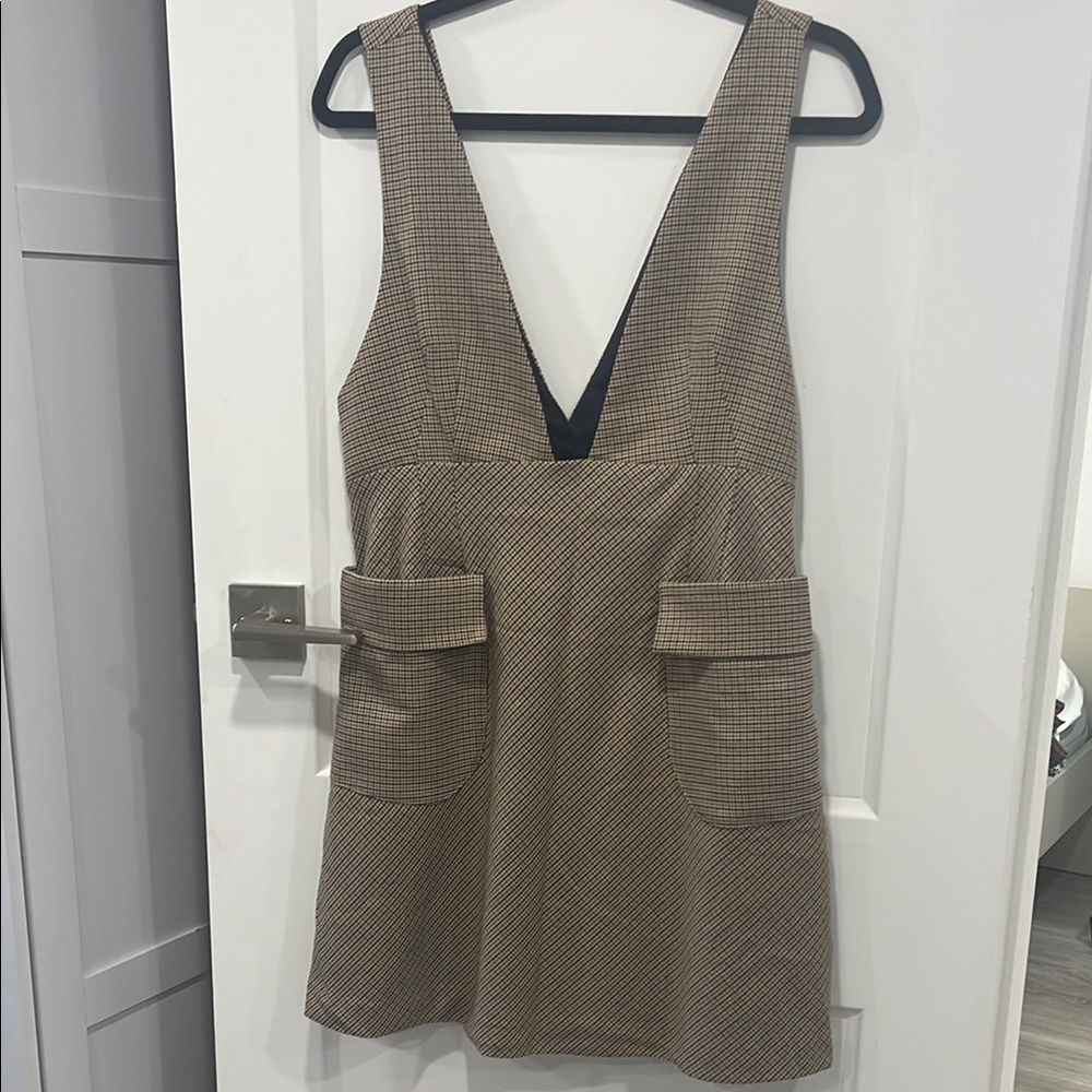 Pinafore Gingham Zara Dress